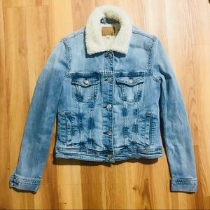 AE Outfitters sherpa lined denim jacket